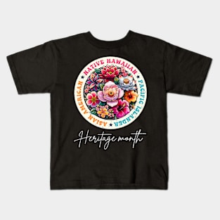 AAPI Asian American Pacific Islander Month Heritage Vintage Kids T-Shirt